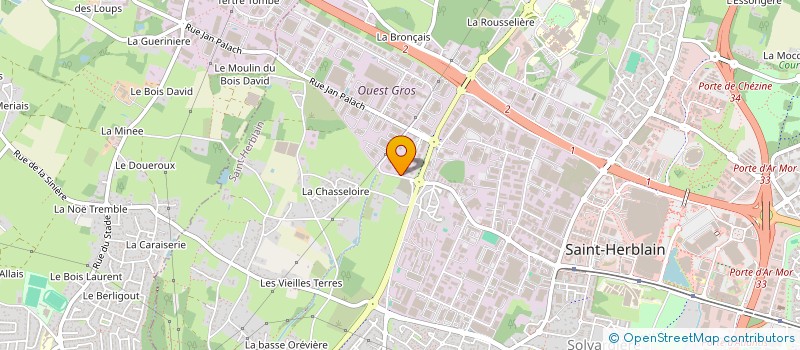 localisation de l'entreprise SCI DU 03 RUE DE LA RIVAUDIERE  SAINT-HERBLAIN