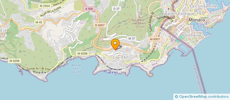 localisation de l'entreprise SCI DU 06 à CAP-D'AIL
