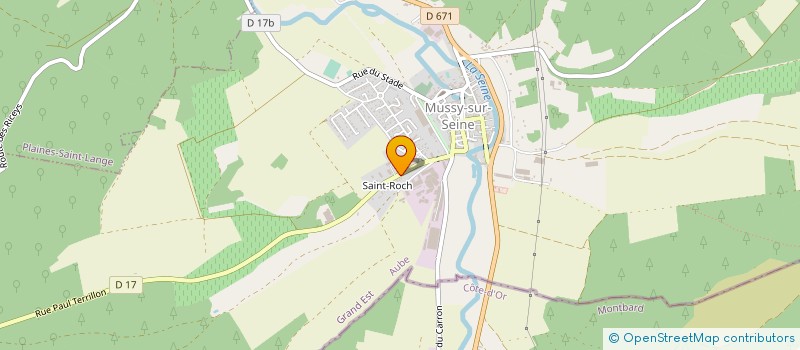 localisation de l'entreprise SCI DU 06 NOVEMBRE  MUSSY-SUR-SEINE