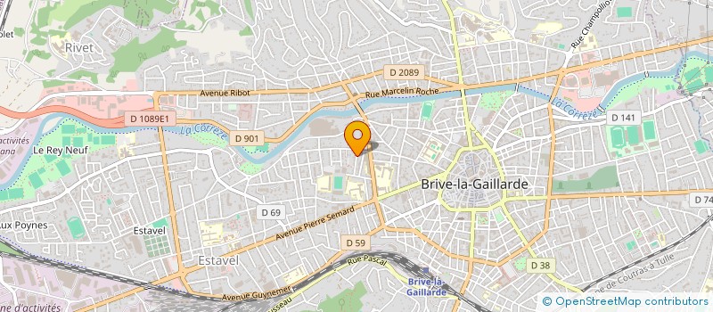 localisation de l'entreprise SCI DU 08 R  FRANCOIS VILLON  BRIVE-LA-GAILLARDE