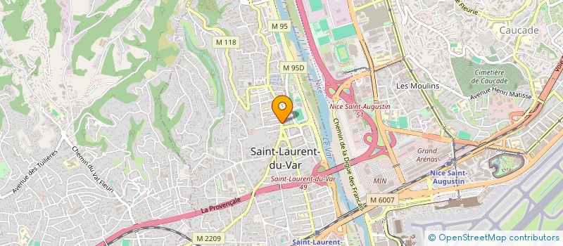 localisation de l'entreprise SCI DU 1 à SAINT-LAURENT-DU-VAR