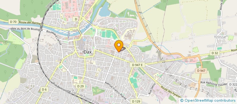 localisation de l'entreprise SCI DU 1 A 7 RUE DE LA CROIX BLANCHE à DAX