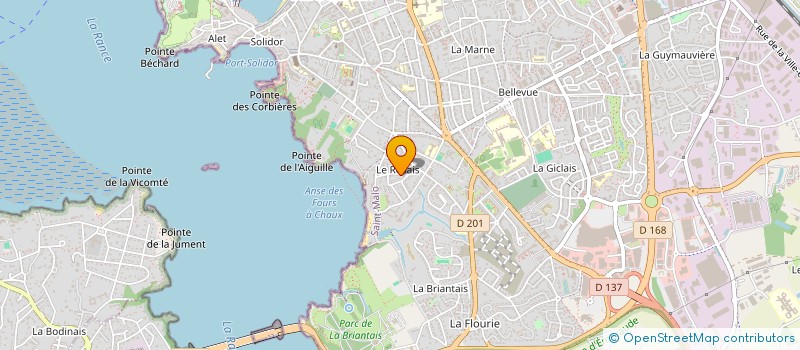 localisation de l'entreprise SCI DU 1 ALLEE DES CHARMES  SAINT-MALO