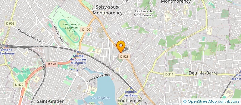 localisation de l'entreprise SCI DU 1 AVENUE DU GENERAL LECLERC  SOISY-SOUS-MONTMORENCY