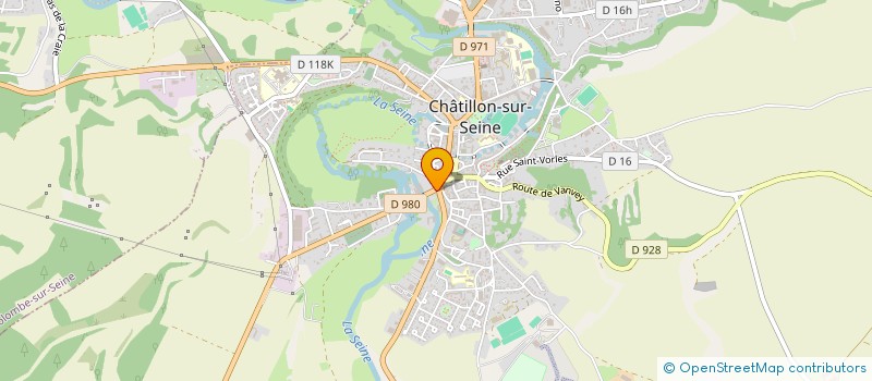 localisation de l'entreprise SCI DU 1 AVENUE JOFFRE  CHATILLON-SUR-SEINE