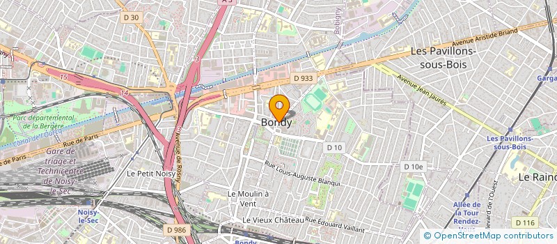 localisation de l'entreprise SCI DU 1 AVENUE PASTEUR  BONDY