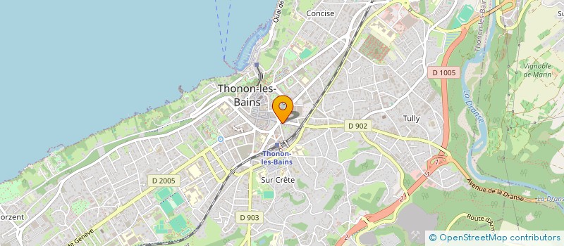 localisation de l'entreprise SCI DU 1 BD GEORGES ANDRIER à THONON-LES-BAINS