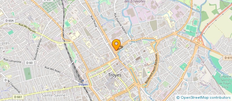 localisation de l'entreprise SCI DU 1 BIS BOULEVARD DANTON à TROYES