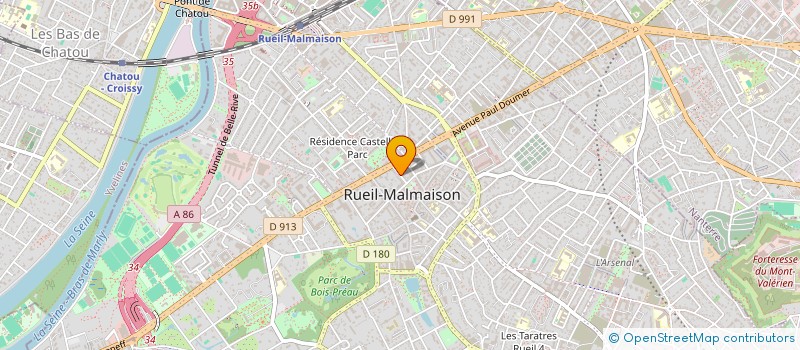 localisation de l'entreprise SCI DU 1 BIS RUE GEORGES CLEMENCEAU à RUEIL-MALMAISON