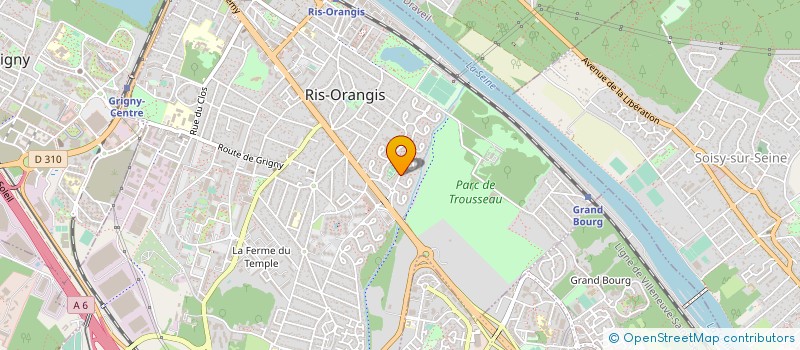 localisation de l'entreprise SCI DU 1 BLD GAMBETTA à RIS-ORANGIS
