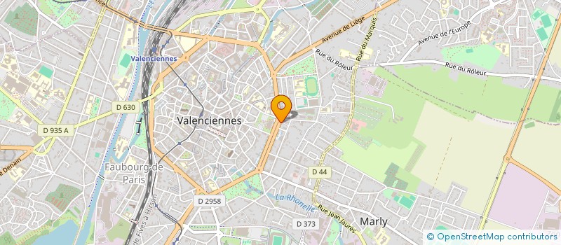 localisation de l'entreprise SCI DU 1 BOULEVARD WATTEAU  VALENCIENNES