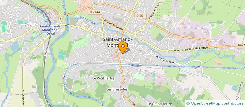 localisation de l'entreprise SCI DU 1 COURS FLEURUS  SAINT-AMAND-MONTROND