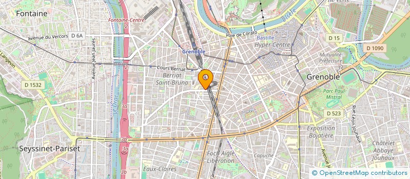 localisation de l'entreprise SCI DU 1 CRS DE LA LIBERATION à GRENOBLE
