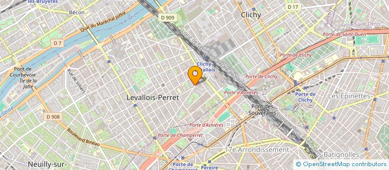 localisation de l'entreprise SCI DU 1 DE LA RUE TREZEL à LEVALLOIS-PERRET