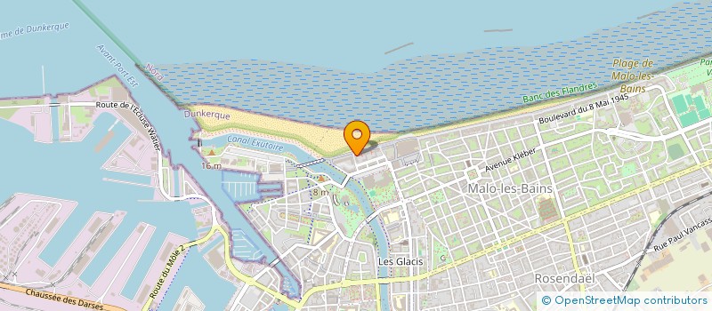 localisation de l'entreprise SCI DU 1 DIGUE DES ALLIES à DUNKERQUE