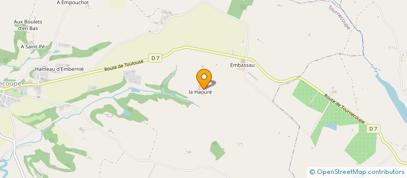 localisation de l'entreprise SCI DU 1 DUNE DE BALANQUE  TOURNECOUPE