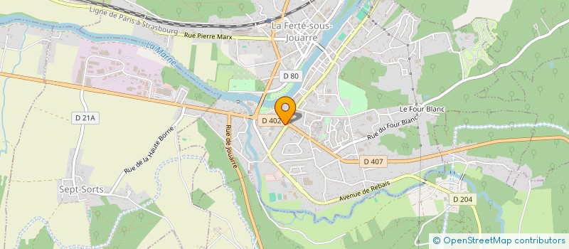 localisation de l'entreprise SCI DU 1 F ROOSEVELT à LA FERTE-SOUS-JOUARRE