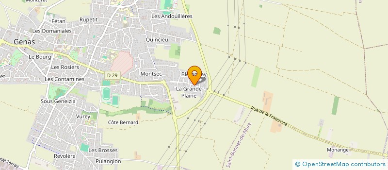 localisation de l'entreprise SCI DU 1 PLACE DE LA CROIX ROUSSE  GENAS