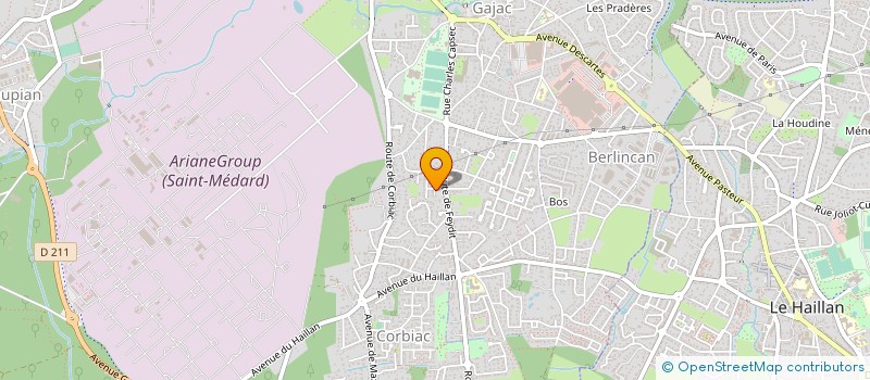 localisation de l'entreprise SCI DU 1 PLACE SAINT MARTIAL  SAINT-MEDARD-EN-JALLES