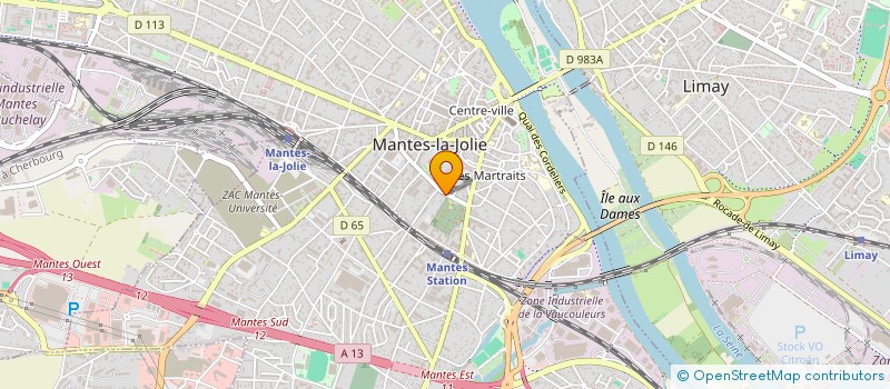 localisation de l'entreprise SCI DU 1 R DE LORRAINE  MANTES-LA-JOLIE