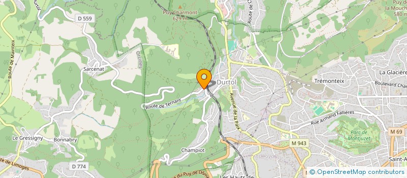 localisation de l'entreprise SCI DU 1 ROUTE DE TERNANT  DURTOL