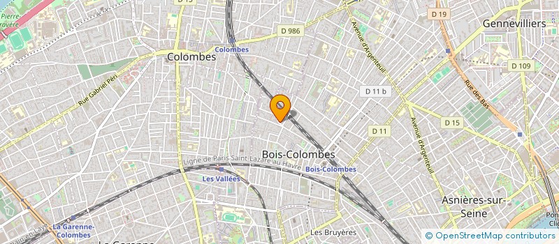 localisation de l'entreprise SCI DU 1 RUE A.BRIAND A LEVALLOIS PERRET à BOIS-COLOMBES