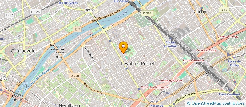 localisation de l'entreprise SCI DU 1 RUE BARYE à LEVALLOIS-PERRET