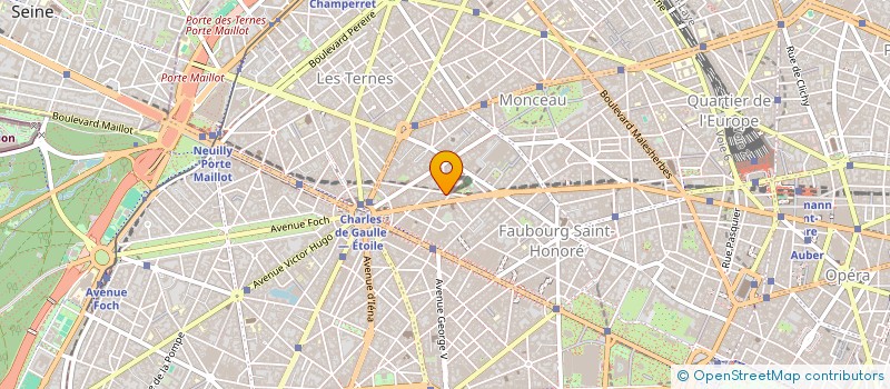 localisation de l'entreprise SCI DU 1 RUE BEAUJON  PARIS