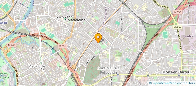 localisation de l'entreprise SCI DU 1 RUE CASTIGLIONE à LILLE