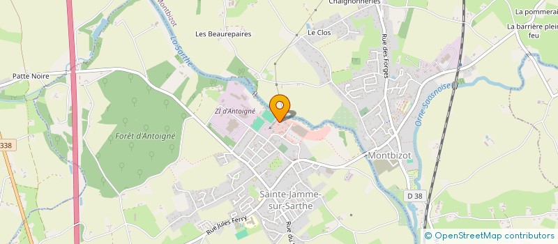 localisation de l'entreprise SCI DU 1 RUE CHARLES PALIER  SAINTE-JAMME-SUR-SARTHE