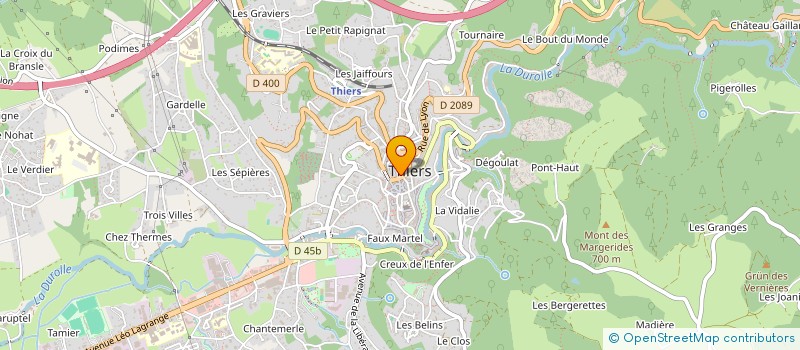 localisation de l'entreprise SCI DU 1 RUE CONCHETTE  THIERS