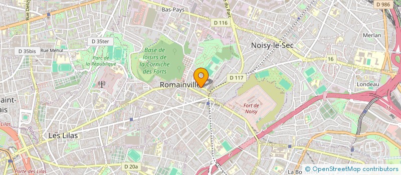 localisation de l'entreprise SCI DU 1 RUE DE L'AVRE à ROMAINVILLE