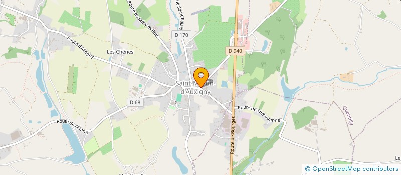 localisation de l'entreprise SCI DU 1 RUE DE LA REPUBLIQUE  SAINT-MARTIN-D'AUXIGNY