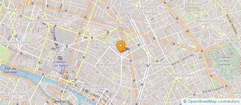 localisation de l'entreprise SCI DU 1 RUE DE NORMANDIE  PARIS