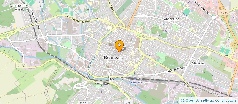 localisation de l'entreprise SCI DU 1 RUE DES JACOBINS  BEAUVAIS