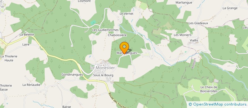 localisation de l'entreprise SCI DU 1 RUE DES PETITES SOEURS  LE MONESTIER