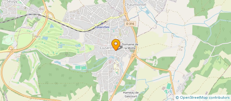 localisation de l'entreprise SCI DU 1 RUE DES SELLIERS à LUZARCHES