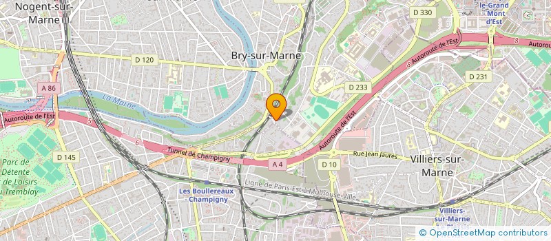 localisation de l'entreprise SCI DU 1 RUE DU CHATEAU à BRY-SUR-MARNE