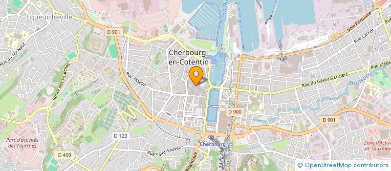 localisation de l'entreprise SCI DU 1 RUE DU CHATEAU à CHERBOURG-EN-COTENTIN