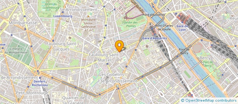 localisation de l'entreprise SCI DU 1 RUE DU JURA  PARIS