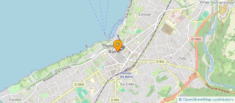 localisation de l'entreprise SCI DU 1 RUE FERDINAND DUBOLLOZ à THONON-LES-BAINS