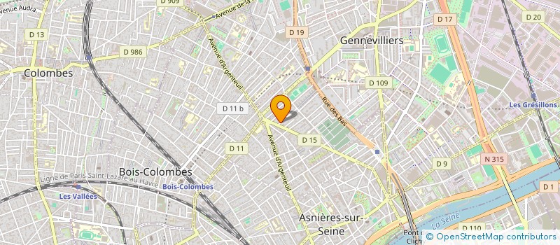 localisation de l'entreprise SCI DU 1 RUE TROUILLET-DEREL à ASNIERES-SUR-SEINE