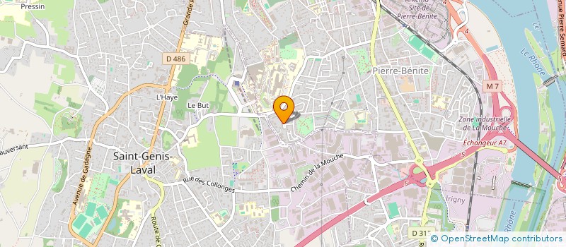 localisation de l'entreprise SCI DU 10 12 R LOUIS AULAGNE  OULLINS-PIERRE-BENITE