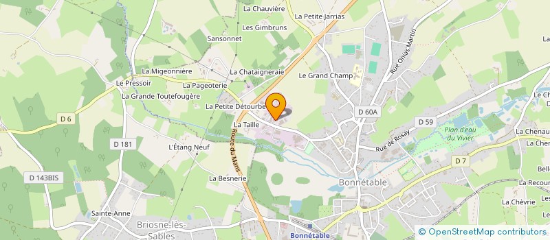 localisation de l'entreprise SCI DU 10 AOUT 1944  BONNETABLE