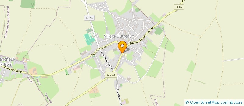 localisation de l'entreprise SCI DU 10 AVENUE FOCH  VILLERS-OUTREAUX