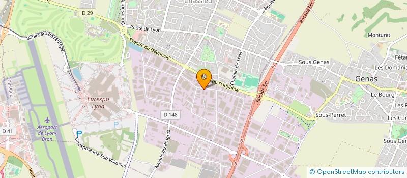 localisation de l'entreprise SCI DU 10 BIS RUE LAVOISIER  CHAPONNAY