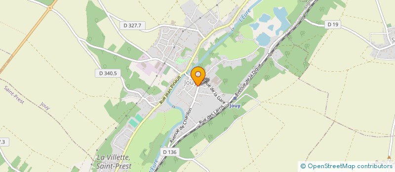 localisation de l'entreprise SCI DU 10 PLACE DE L'EGLISE A JOUY à JOUY