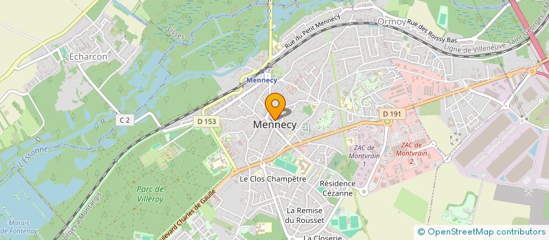 localisation de l'entreprise SCI DU 10 PLACE DE LA MAIRIE à MENNECY