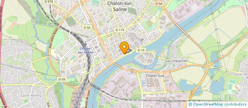 localisation de l'entreprise SCI DU 10 QUAI GAMBETTA à CHALON-SUR-SAONE