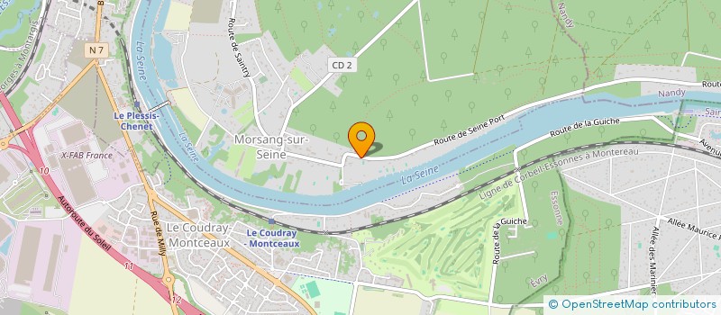 localisation de l'entreprise SCI DU 10 ROUTE DE SEINE PORT  MORSANG-SUR-SEINE